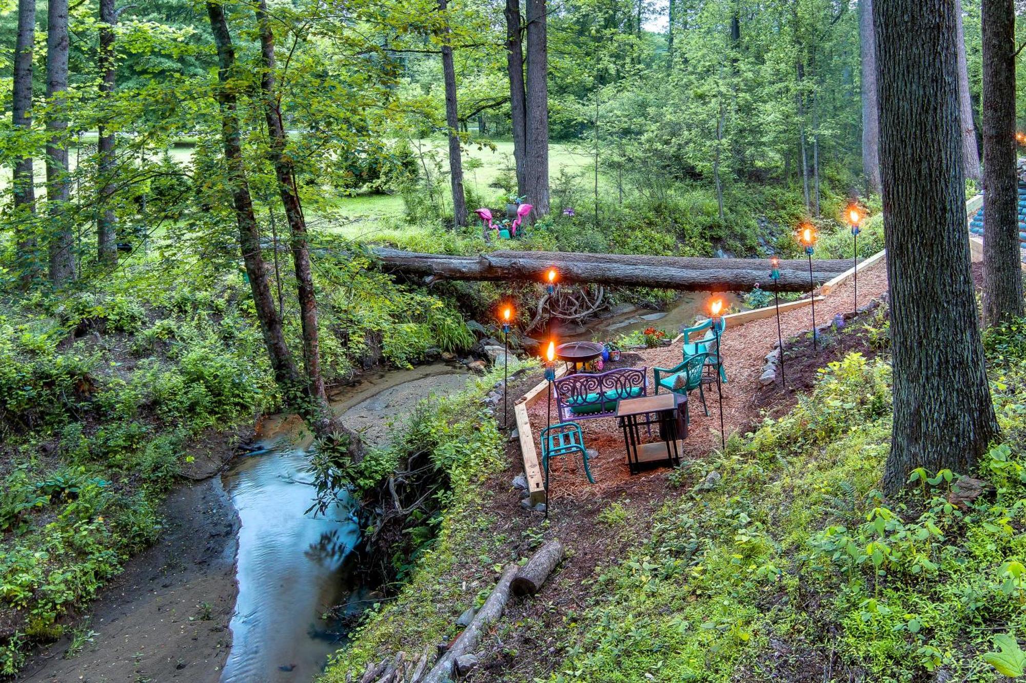 Creekside Hendersonville Haven Hot Tub And Fire Pit Buitenkant foto
