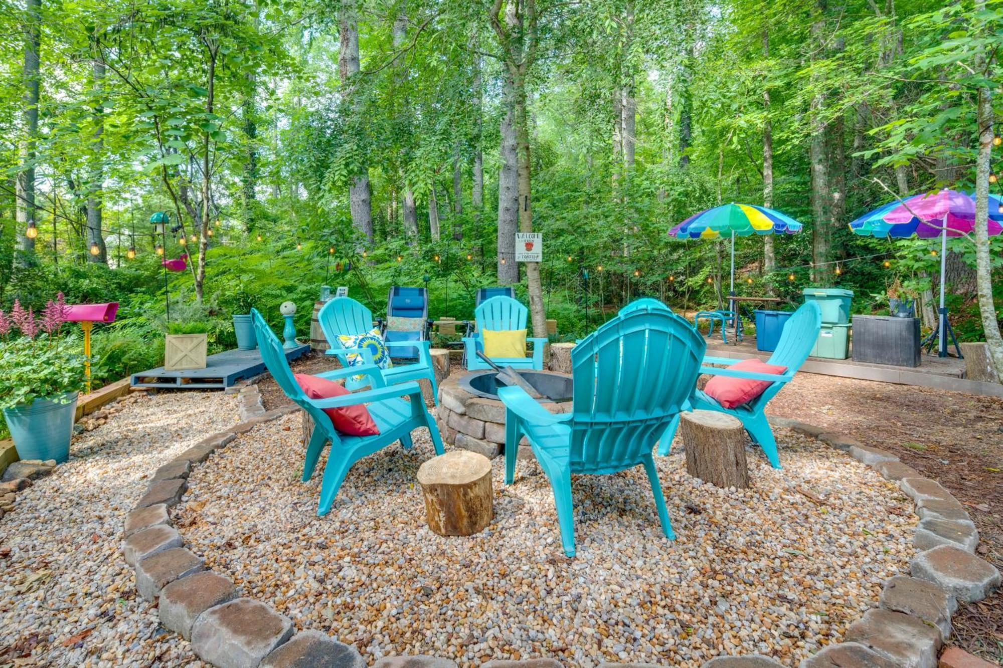 Creekside Hendersonville Haven Hot Tub And Fire Pit Buitenkant foto