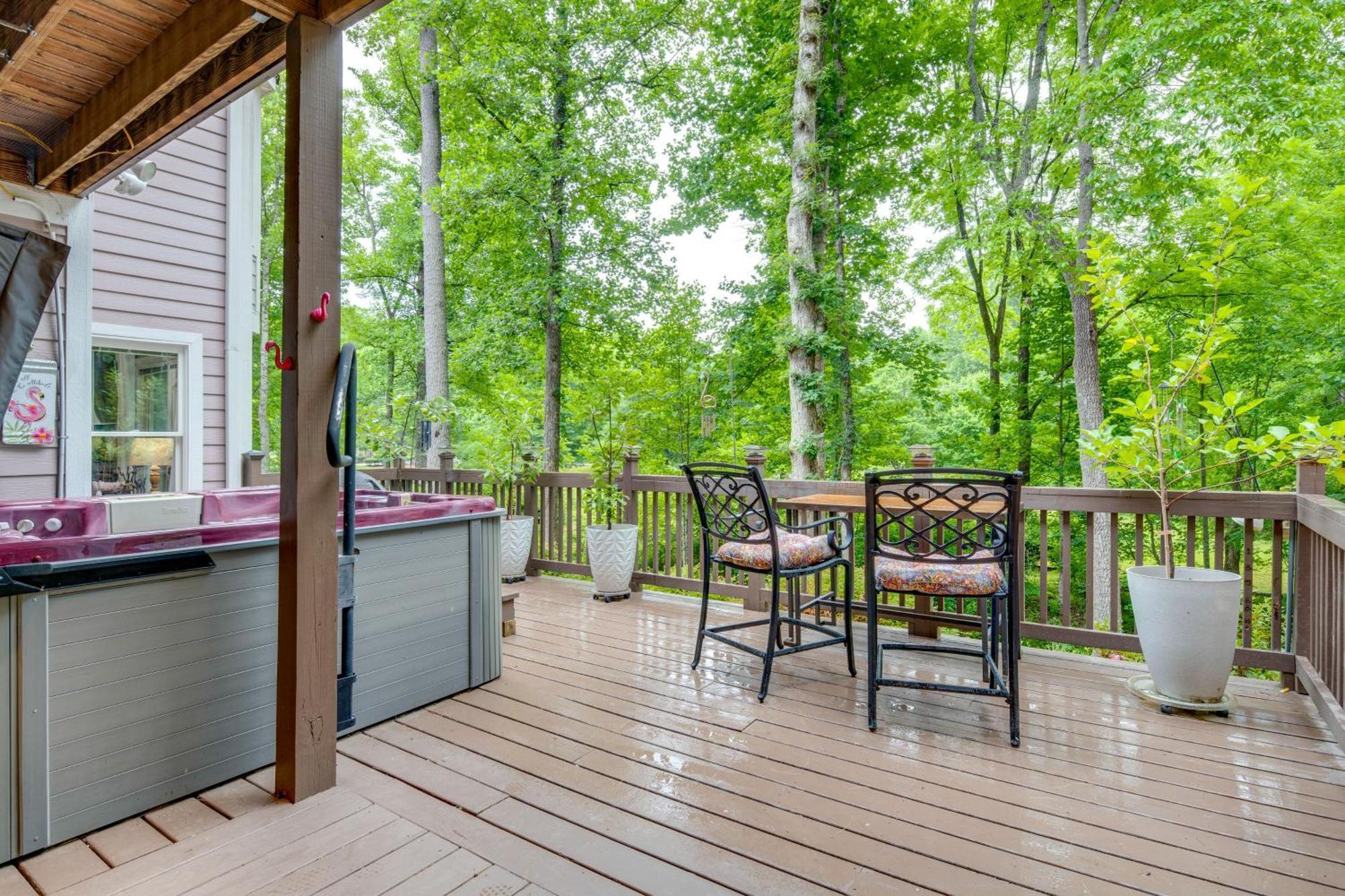 Creekside Hendersonville Haven Hot Tub And Fire Pit Buitenkant foto
